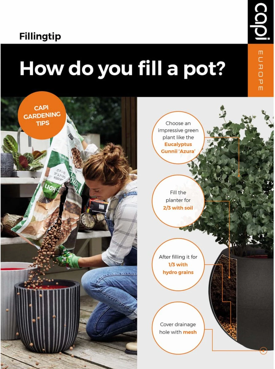 Capi Europe - Vaas Elegant Deluxe Rib NL - 40x60 - Zwart - Voor Binnen En Buiten - KBLR1131 18 Capi Europe - Vaas Elegant Deluxe Rib NL - 40x60 - Zwart - Voor Binnen En Buiten - KBLR1131 - Afbeelding 16