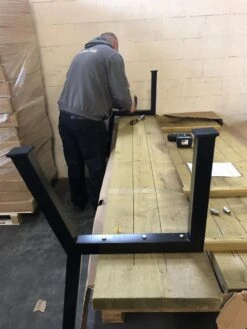 MaximaVida Set Industriële Bankpoten New York- Zwart Gecoat - Maak Zelf Je Bank -Tuinbenodigdheden Bevordering 900x1200 14