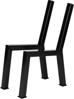 MaximaVida Set Industriële Bankpoten New York- Zwart Gecoat - Maak Zelf Je Bank