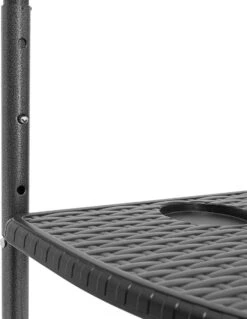 Relaxdays Balkontafel Inklapbaar, Balkon Tafel Rotan, Hangtafel Reling - Zwart -Tuinbenodigdheden Bevordering 929x1200