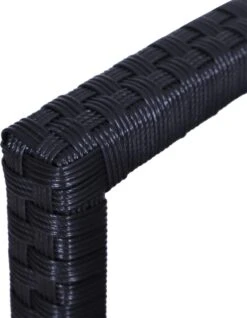 Outsunny Polyrotan Tuinbank 2-zits Parkbank Bank Staal Zwart 867-022 -Tuinbenodigdheden Bevordering 931x1200 1