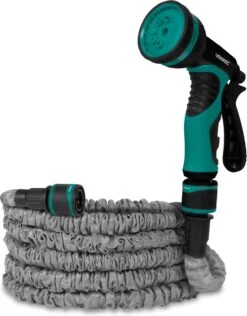 VONROC Tuinslang – Uitrekbare Tuinslang 10 Meter – Incl. Aansluitingen, Muursteun En Broespistool -Tuinbenodigdheden Bevordering 937x1200 1