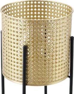 Bloempot Op Standaard Mol Set Van 2 Zwart En Goud -Tuinbenodigdheden Bevordering 941x1200 2