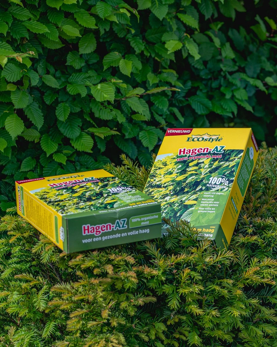 ECOstyle Hagen-AZ Organische Tuinmest - Voor Gezond Bodemleven - Remt Uitval Van Bladeren - 120 Dagen Voeding - Voor 50m Haag - 2,75 KG 6 ECOstyle Hagen-AZ Organische Tuinmest - Voor Gezond Bodemleven - Remt Uitval Van Bladeren - 120 Dagen Voeding - Voor 50m Haag - 2,75 KG - Afbeelding 4