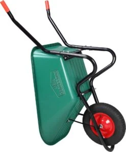 Gardebruk Kruiwagen 100 L - Kunststof Kuip – Tot 150KG Groen -Tuinbenodigdheden Bevordering 992x1200